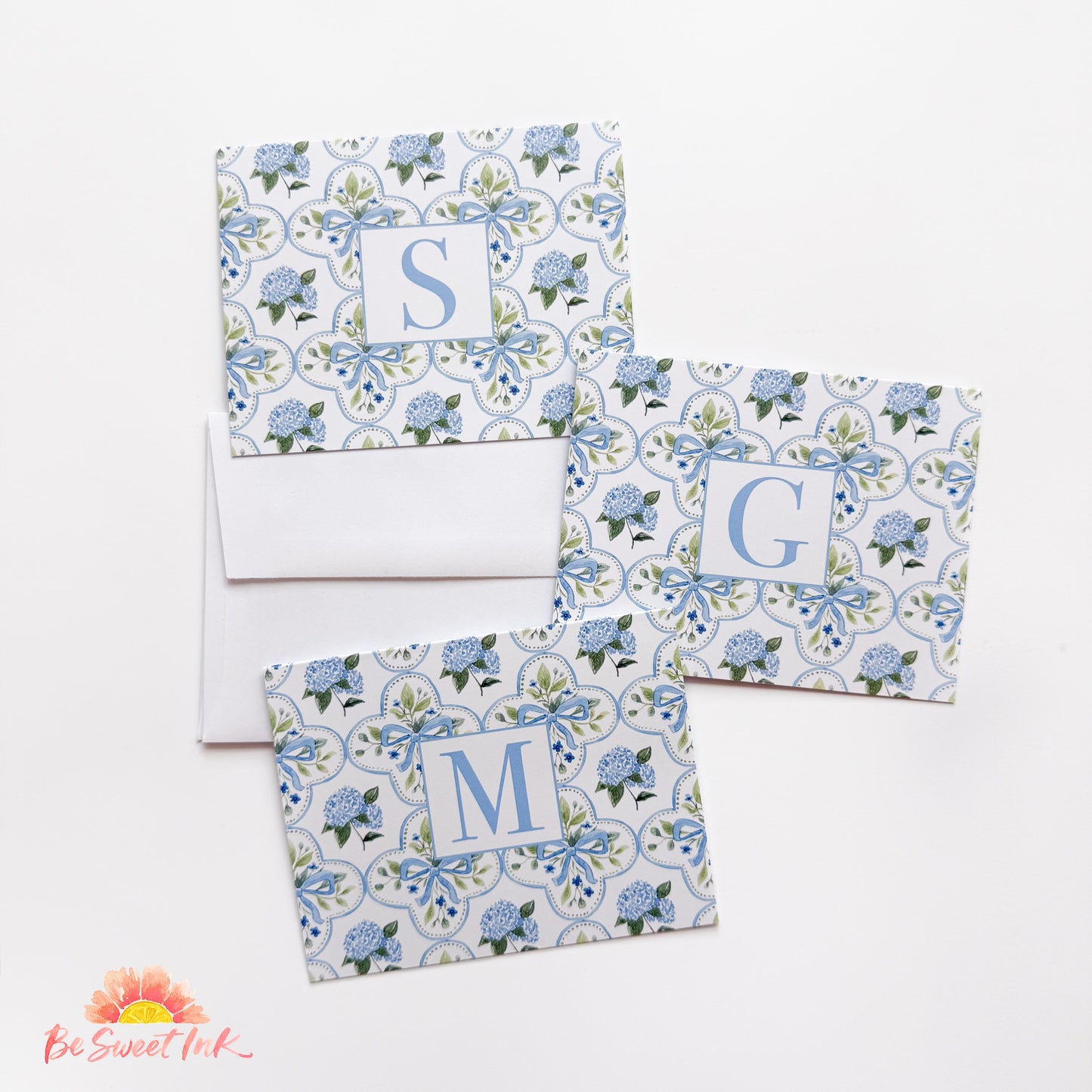 Initial Sets of 10- Blue Hydrangea