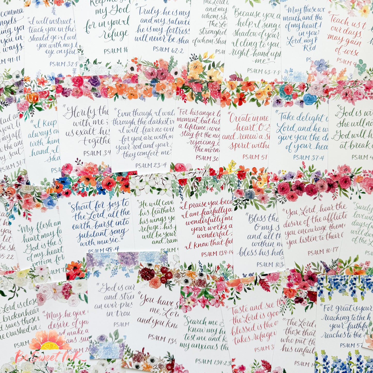 Calm in the Psalms- Bible Verse cards