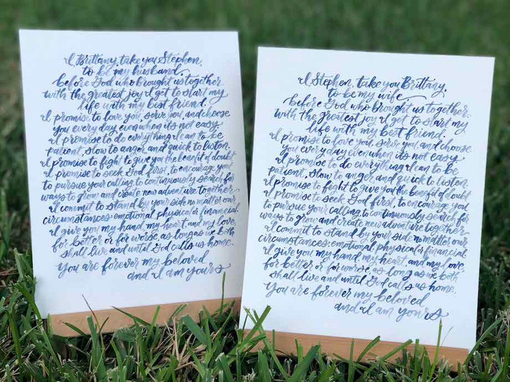 Watercolor Vows