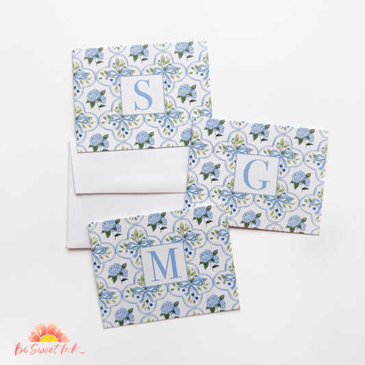 Initial Sets of 10- Blue Hydrangea