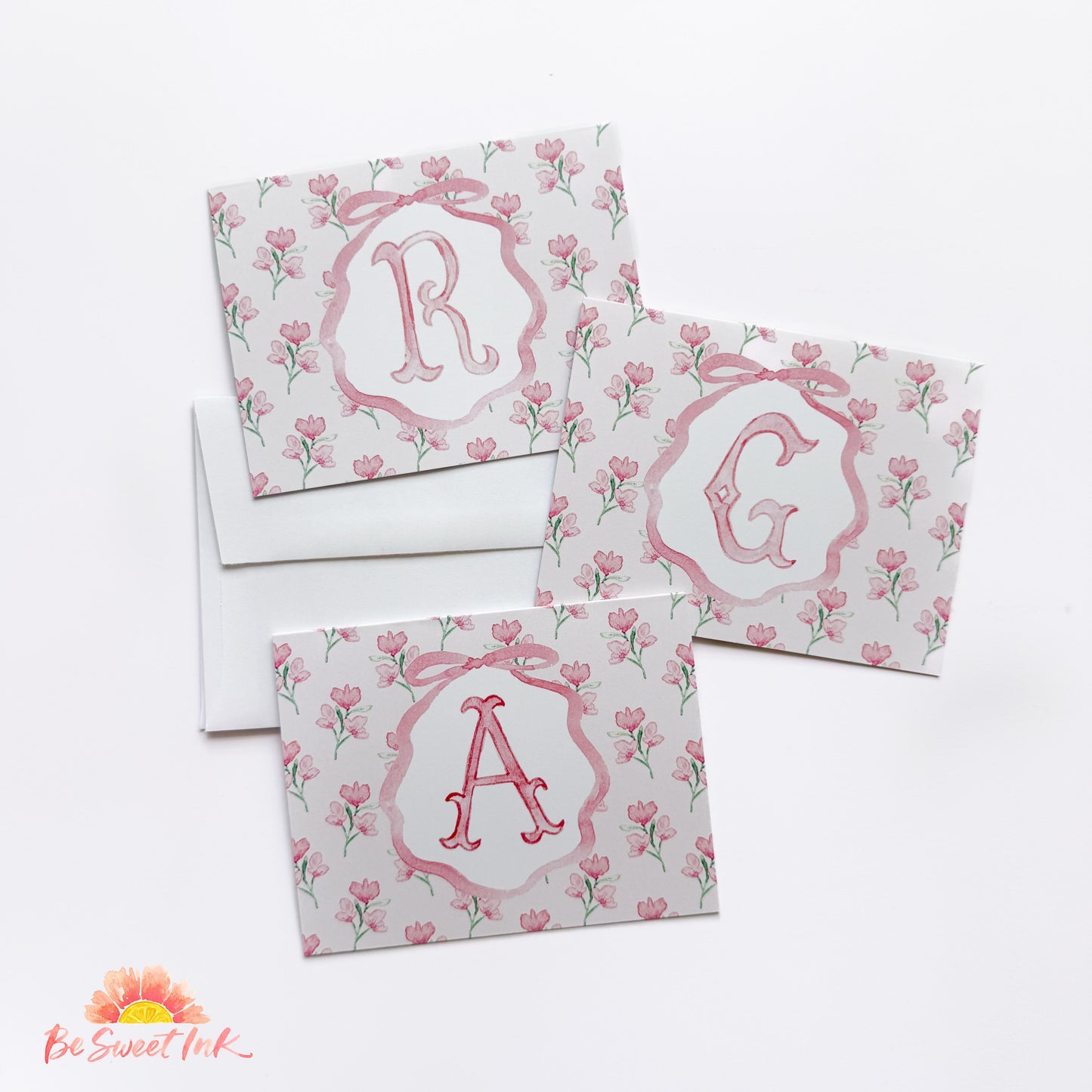 Initial Sets of 10- Pink Bow