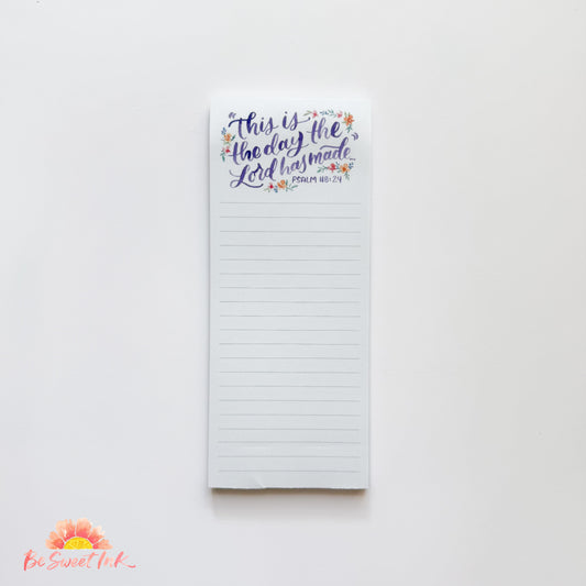 This is the Day Lined Notepad