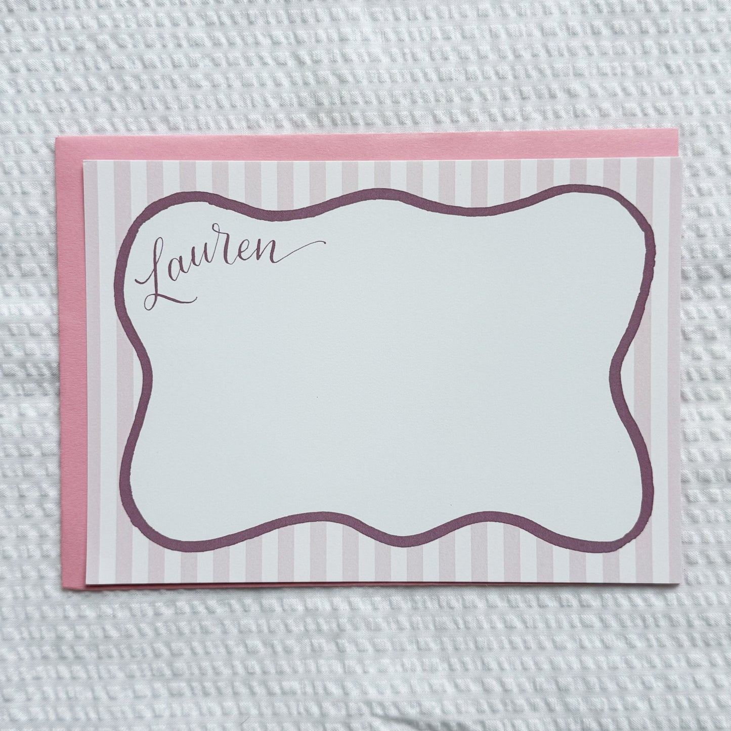 Custom Colorful Wave Stationery