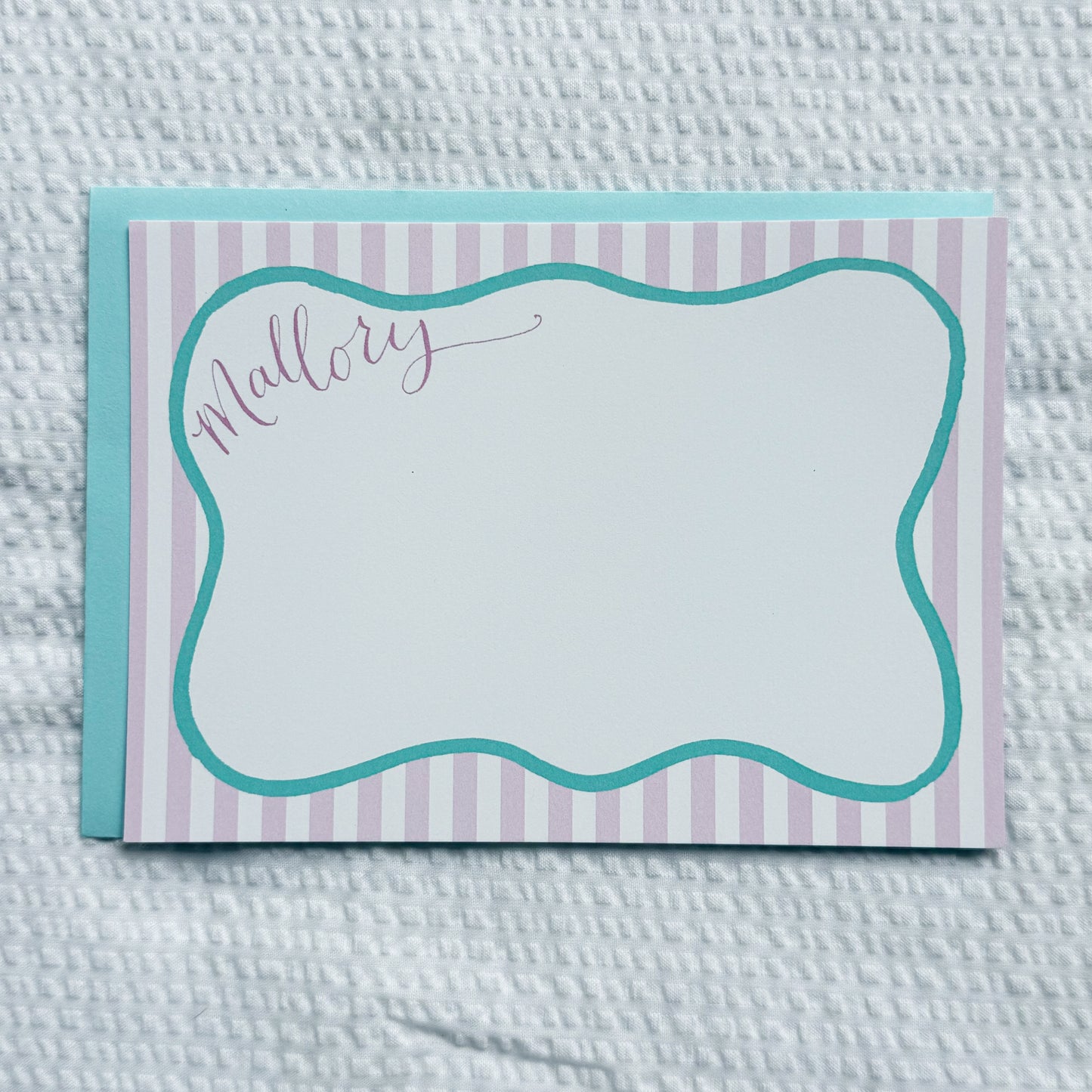 Custom Colorful Wave Stationery