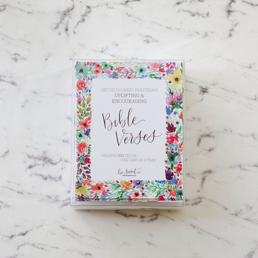 Watercolor calligraphy Bible verses cards