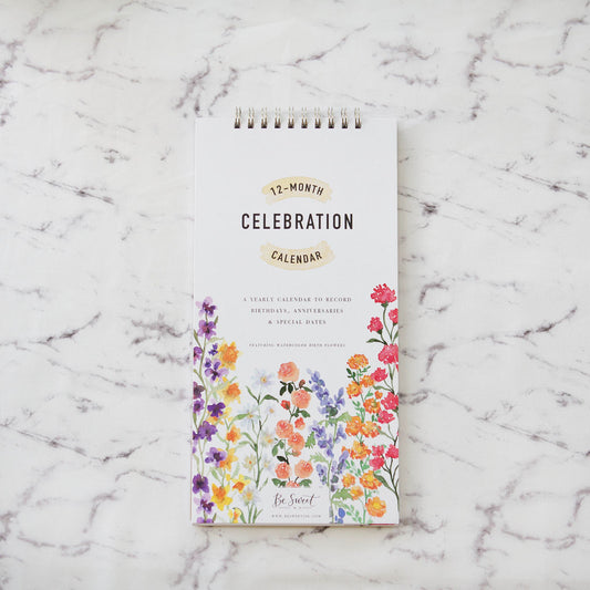 Decorative design 12-month calendar