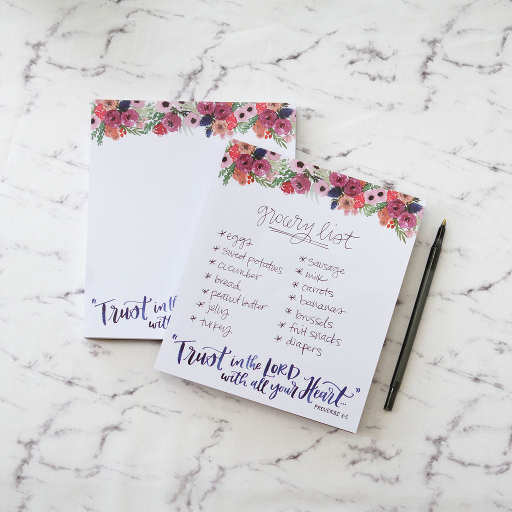 Floral Notepad