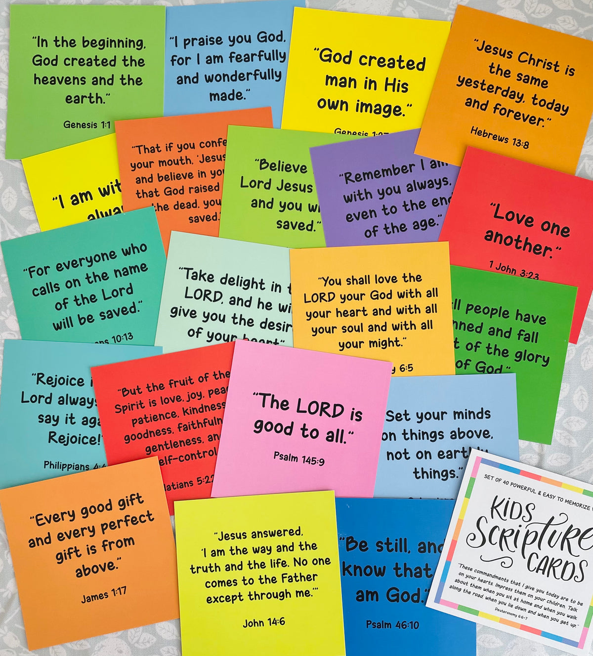 Handwritten Scripture Cards Kids Scripture Cards – BeSweetInk