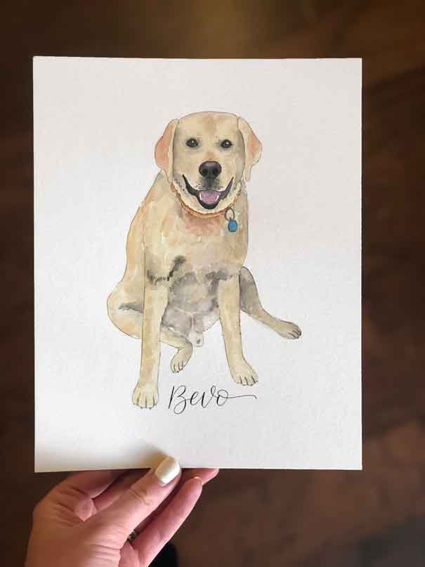 Watercolor Pet Portrait