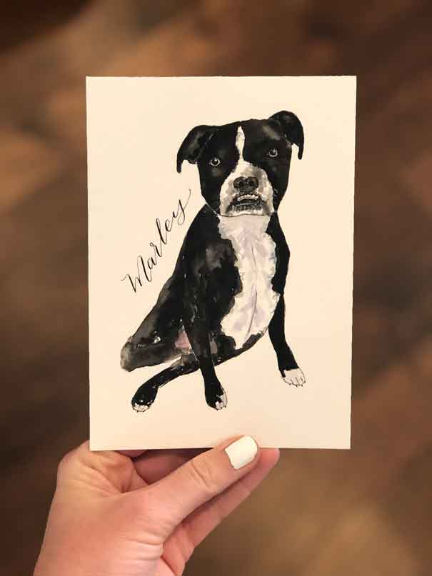 Watercolor Pet Portrait