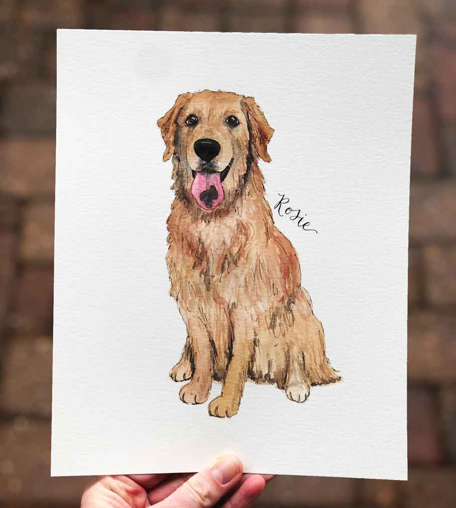 Watercolor Pet Portrait